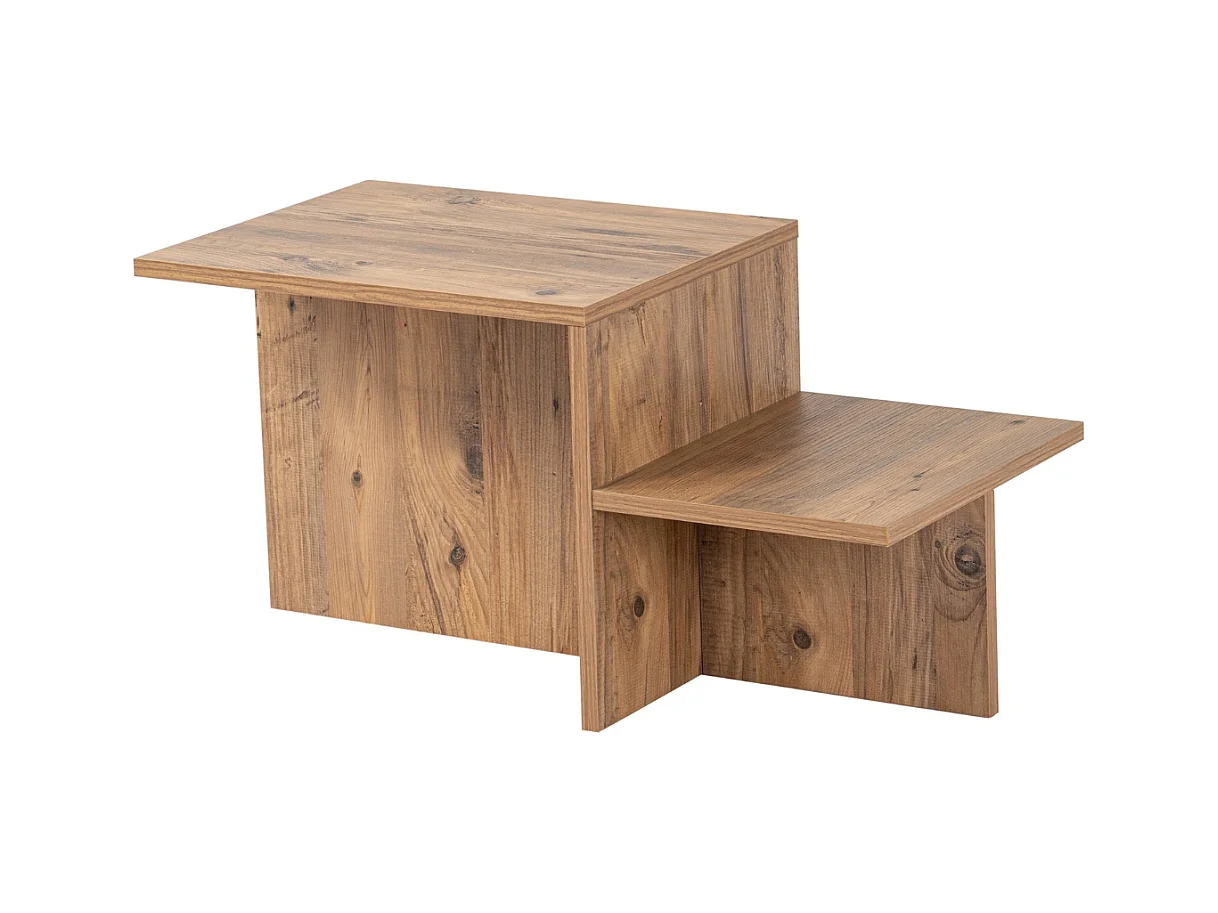 Salontafel 2 niveaus L80 cm - HARMONY