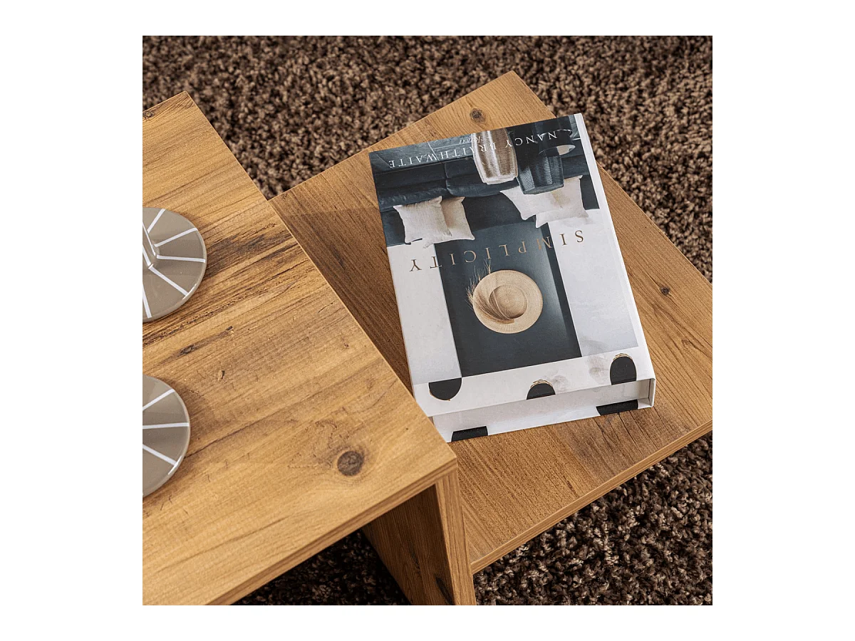 Salontafel 2 niveaus L80 cm - HARMONY