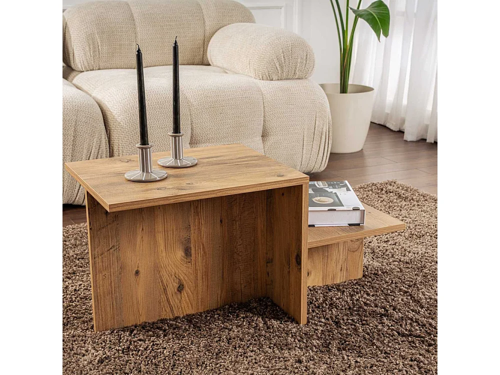 Table basse en aggloméré 80 x 40 x 40 cm Harmony