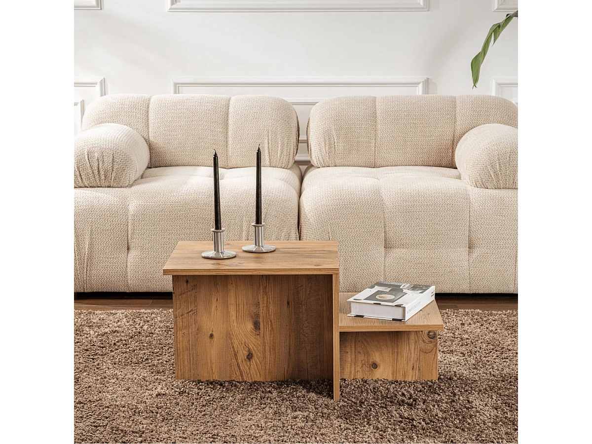 Table basse en aggloméré 80 x 40 x 40 cm Harmony