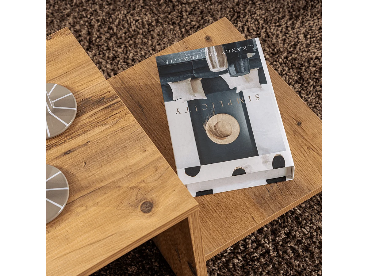 Table basse en aggloméré 80 x 40 x 40 cm Harmony