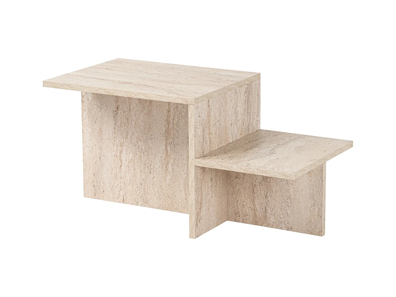 Salontafel 2 niveaus L80 cm - HARMONY