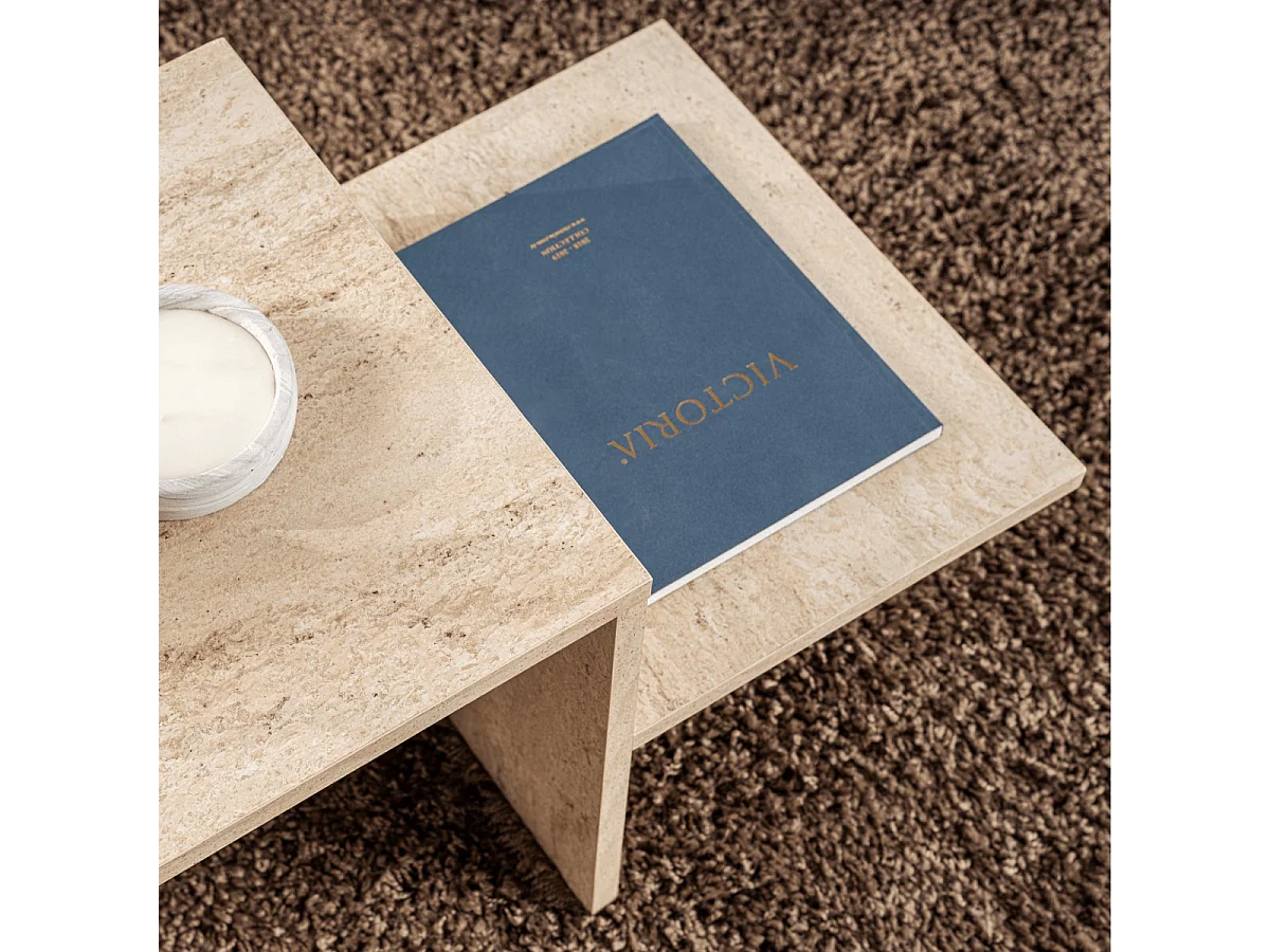 Table basse en aggloméré 80 x 40 x 40 cm Harmony