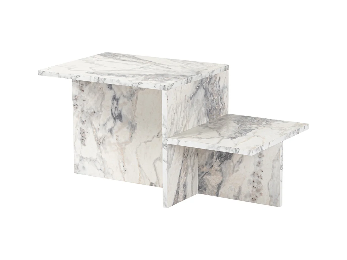 Couchtisch 2 Ebenen L80 cm - HARMONY