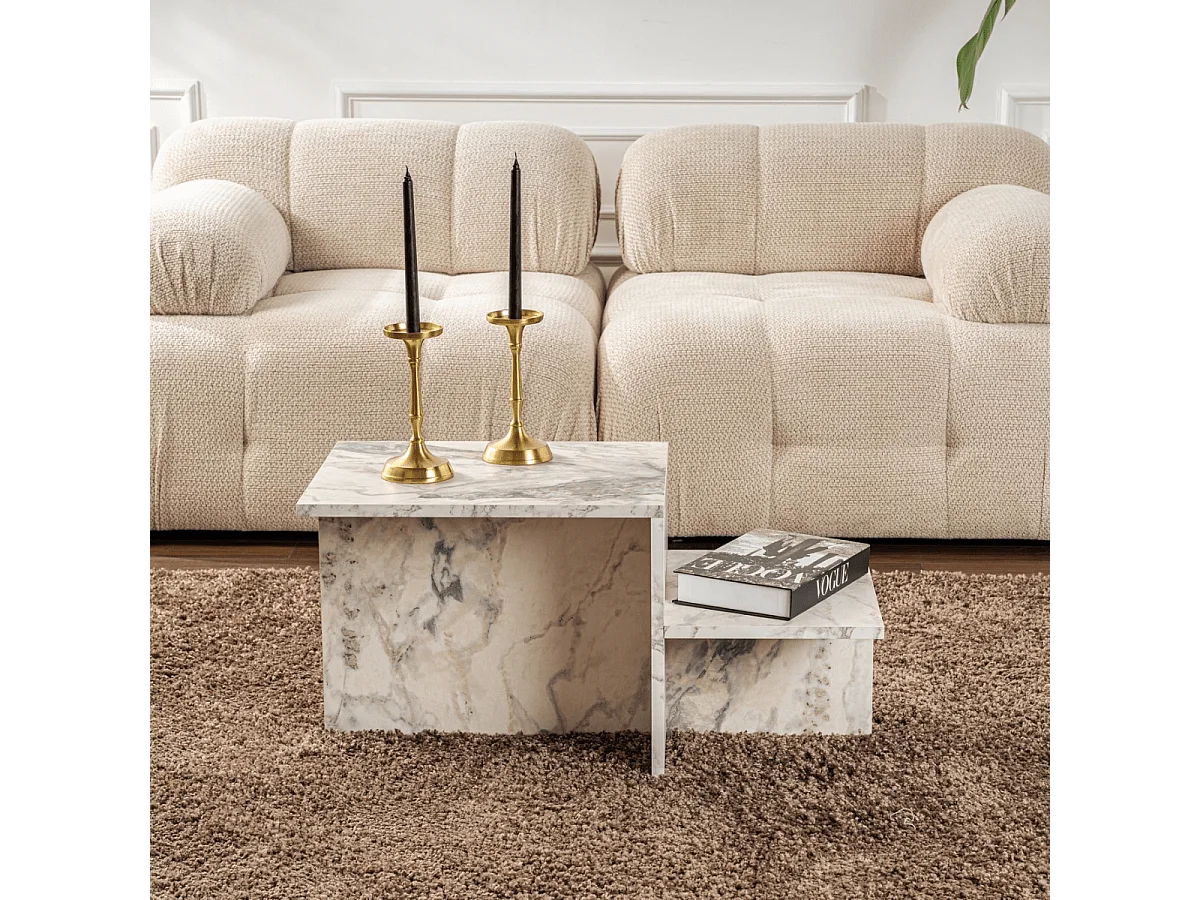 Table basse en aggloméré 80 x 40 x 40 cm Harmony