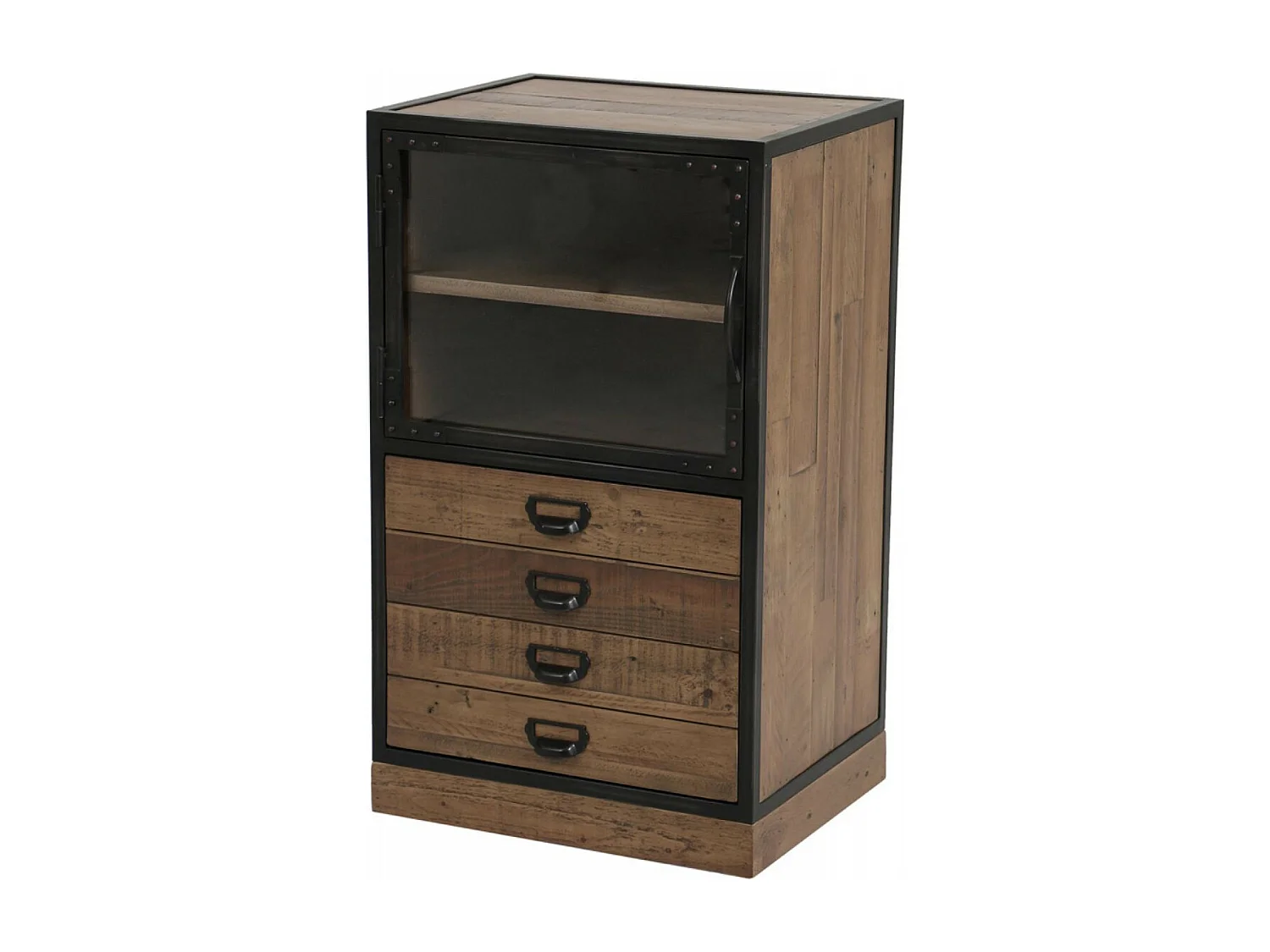 Meuble de rangement 2 portes Bois Marron - Manufacture Interior's