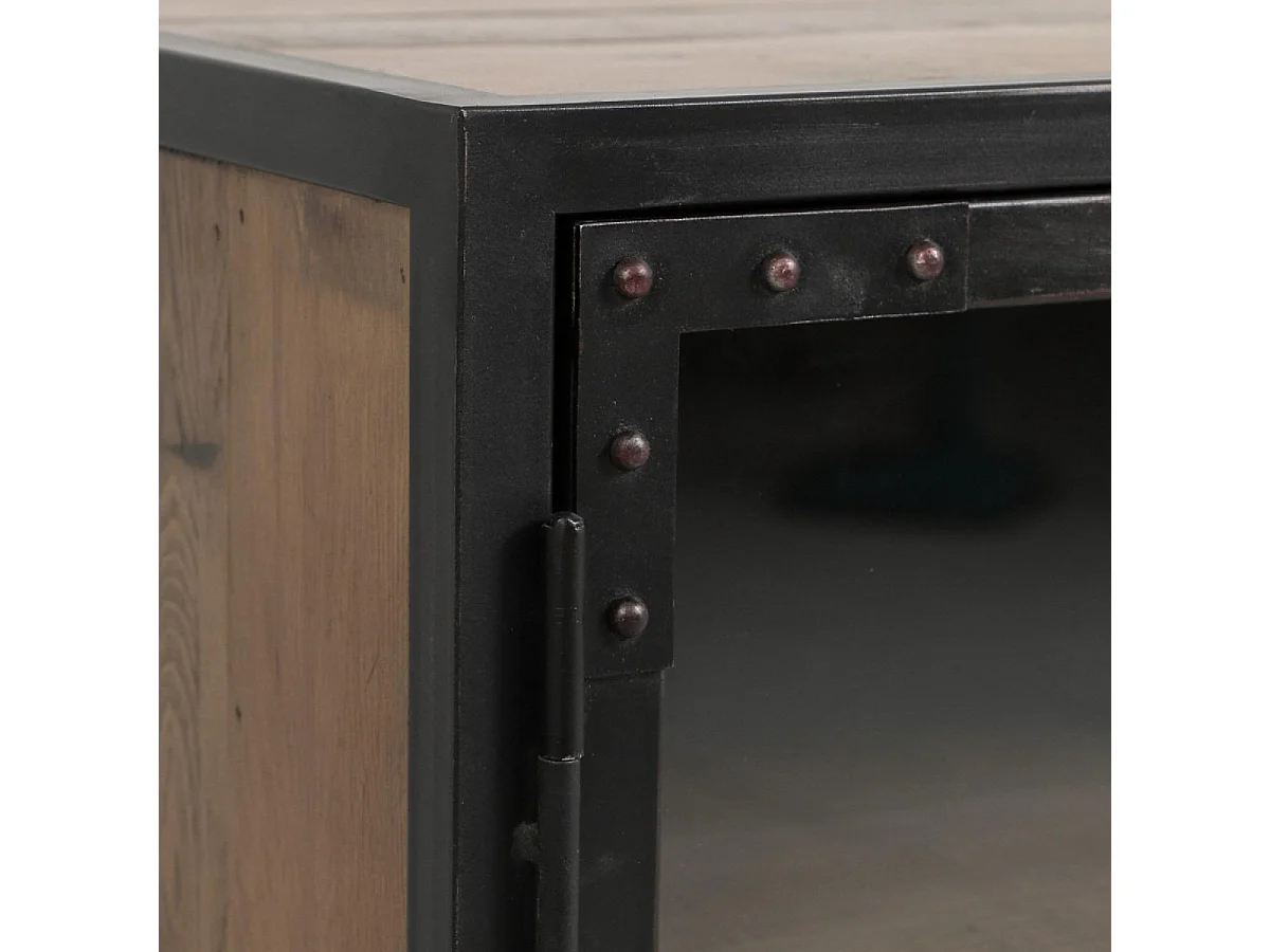 Meuble de rangement 2 portes Bois Marron - Manufacture Interior's