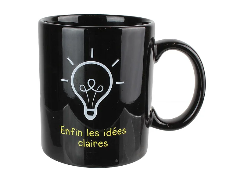 Mug thermo réactif en céramique collection NANCY 30 cl modèle ampoule