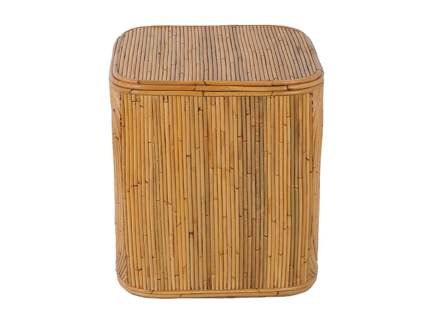 Mesa auxiliar, mesita de noche de ratán natural natural