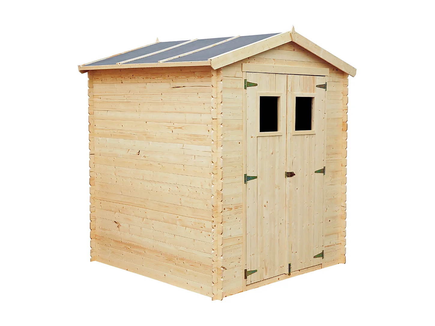 Abri de jardin en bois AVEC SOL TRAITÉ - I186xL196xH218 cm/ 2,82 m2 - TIMBELA M320+M320G