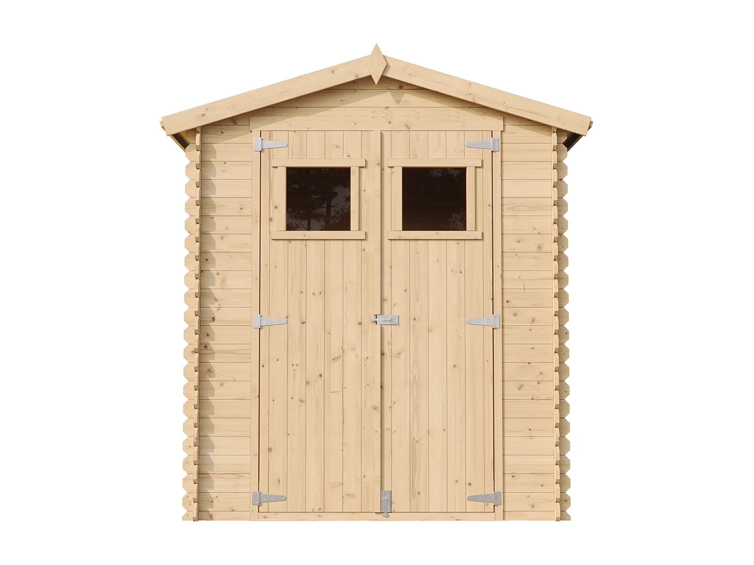 Abri de jardin en bois avec sol traité - I186xL196xH218 cm/ 2,82 m2 - M320+M320G