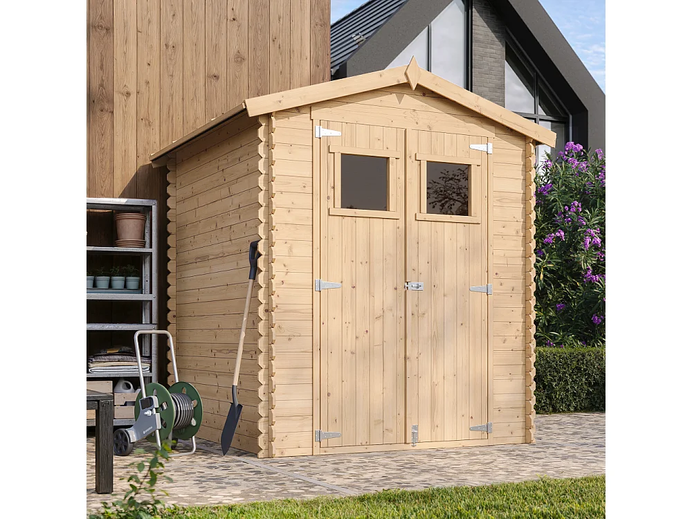 Abri de jardin en bois - I186xL196xH218 cm/ 2,82 m2 - M320