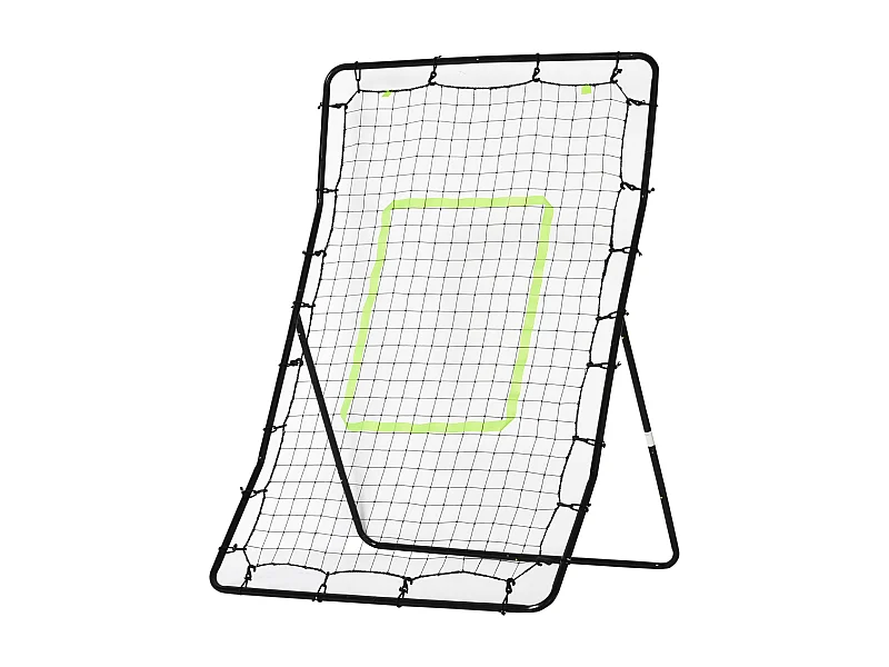 Filet de rebond de football 90L x 80l x 140H cm cible et sardines de fixation fournies noir vert