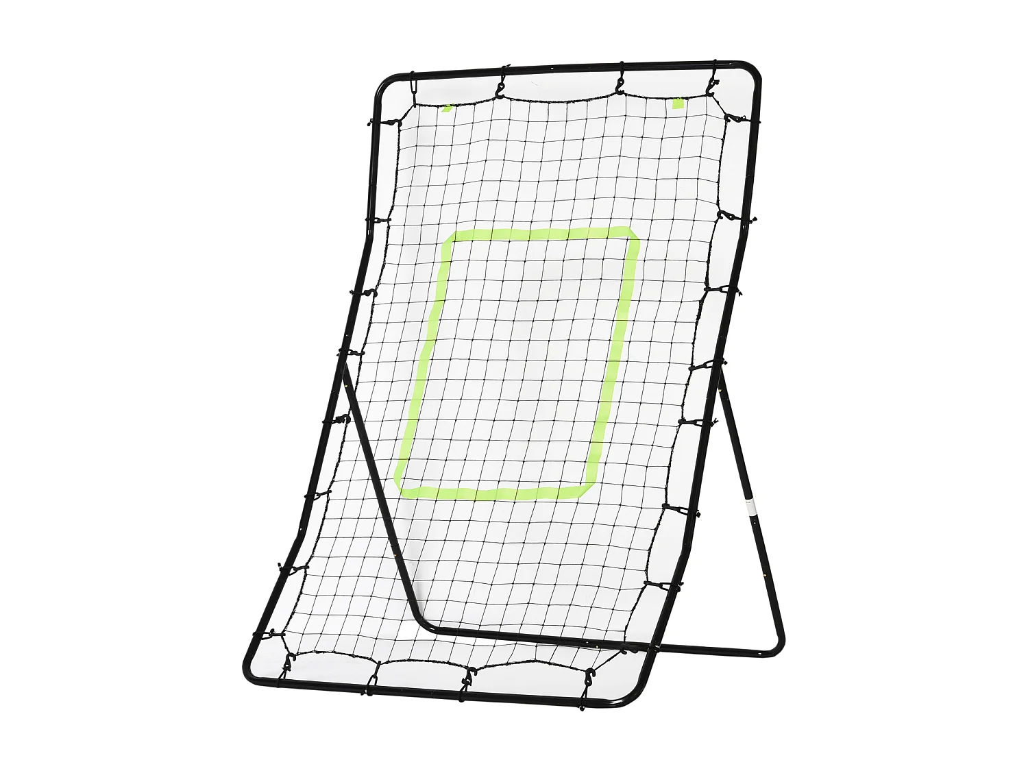 Filet de rebond de football 90L x 80l x 140H cm cible et sardines de fixation fournies noir vert