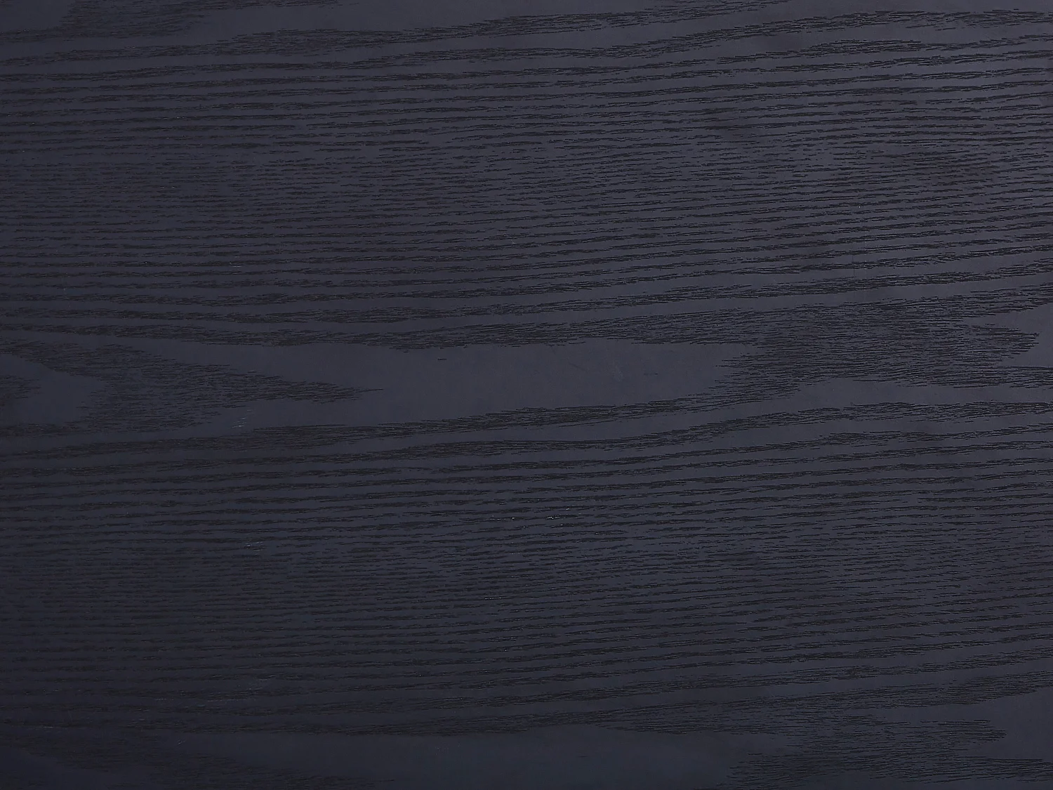 Table à manger 8 personnes placage frêne - Noir - FALYN