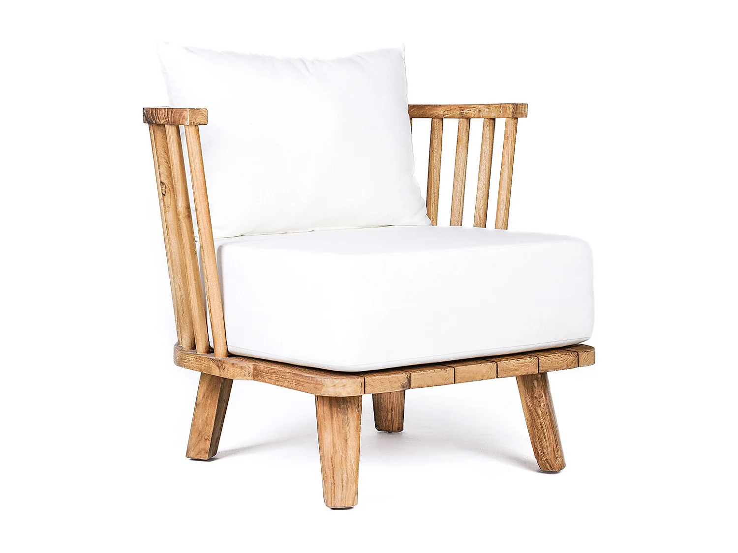 Le Fauteuil Une Place Malawi - Blanc Naturel
