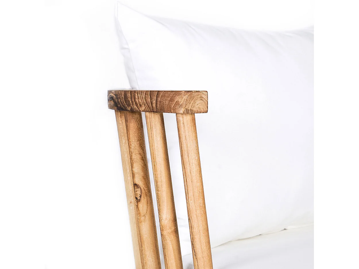 Le Fauteuil Une Place Malawi - Blanc Naturel
