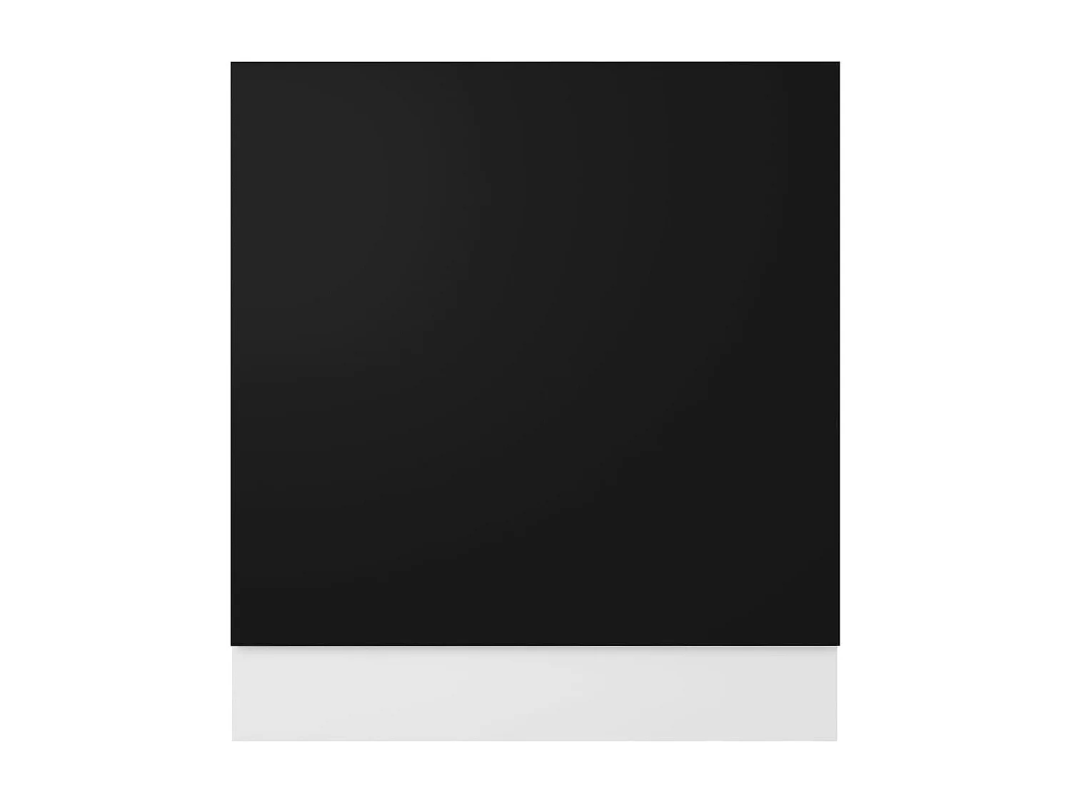 Panneau de lave-vaisselle Noir 59,5x3x67 cm Aggloméré