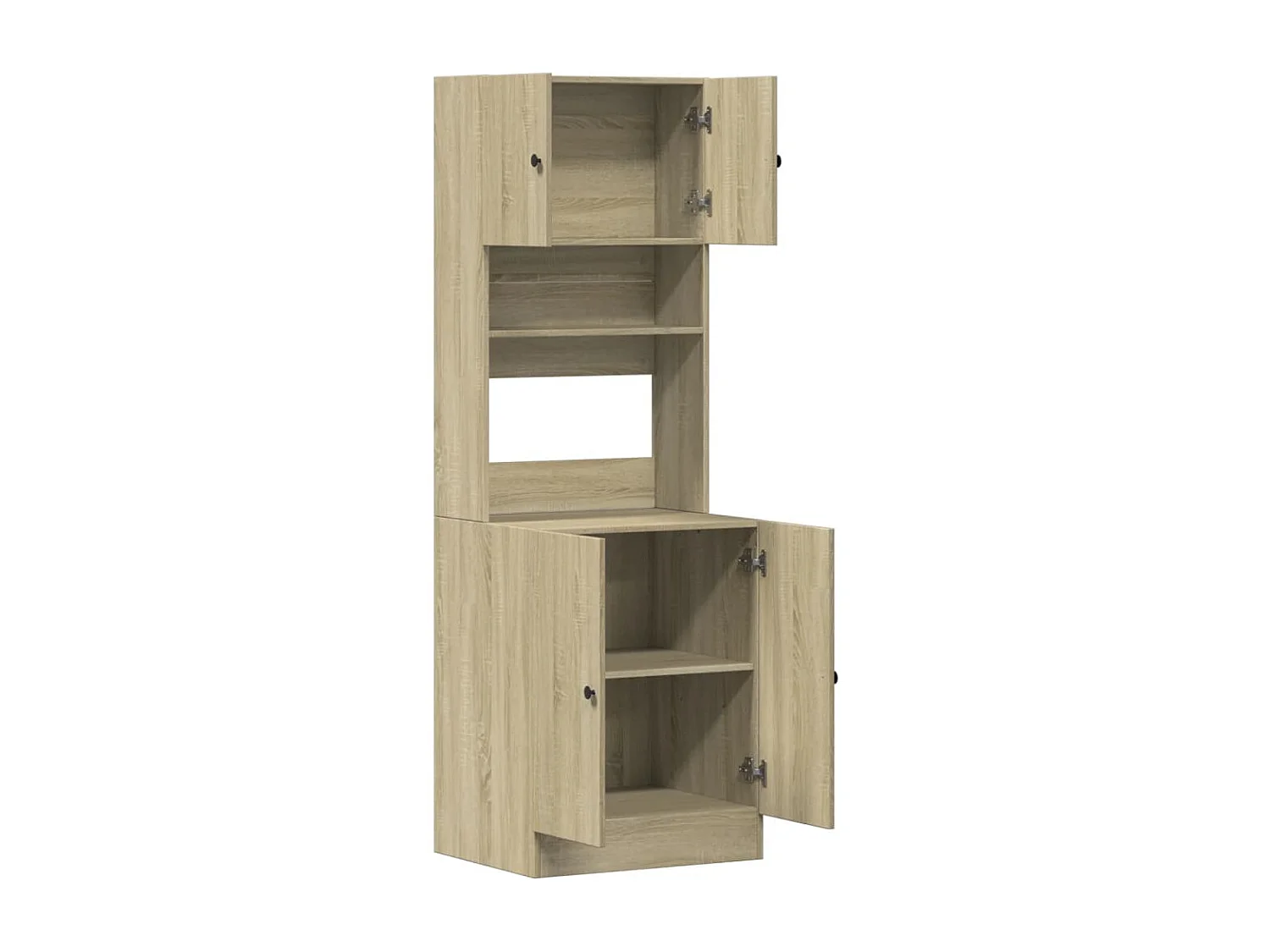 Armoire de cuisine chêne sonoma 60x50x180 cm bois d'ingénierie