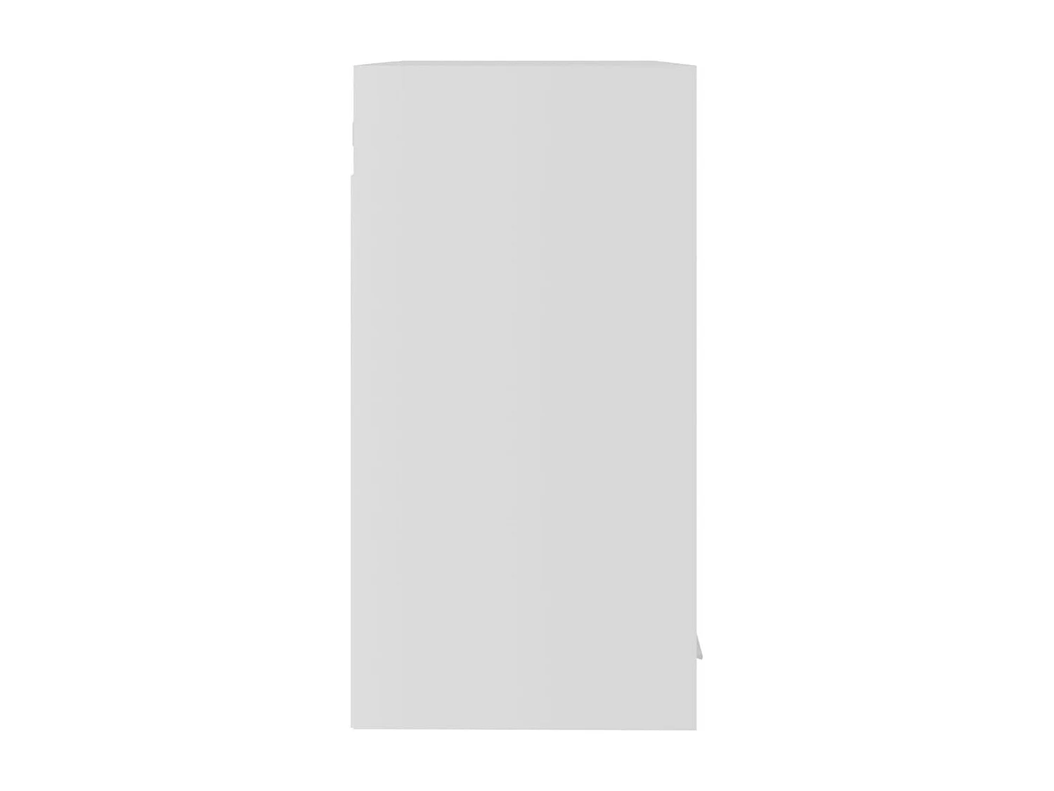 Hangende vitrinekast Wit 60x31x60 cm Bewerkt hout