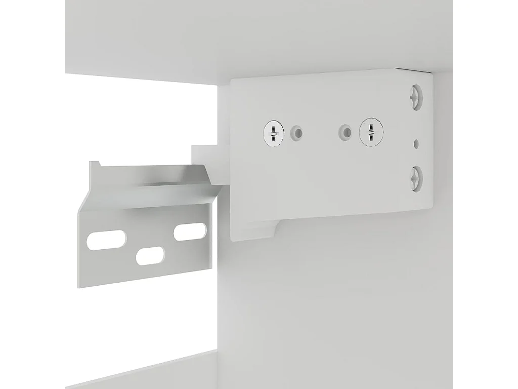 Vitrina suspendida Gris hormigón Madera contrachapada