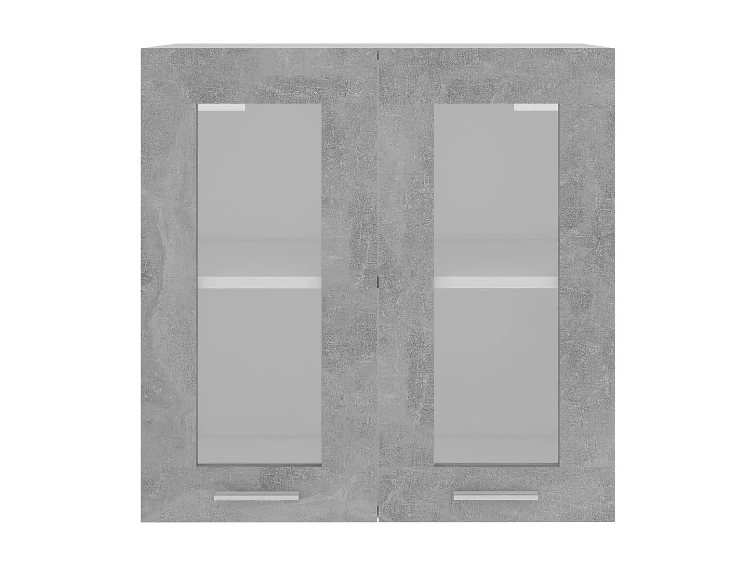 Vitrina suspendida Gris hormigón Madera contrachapada