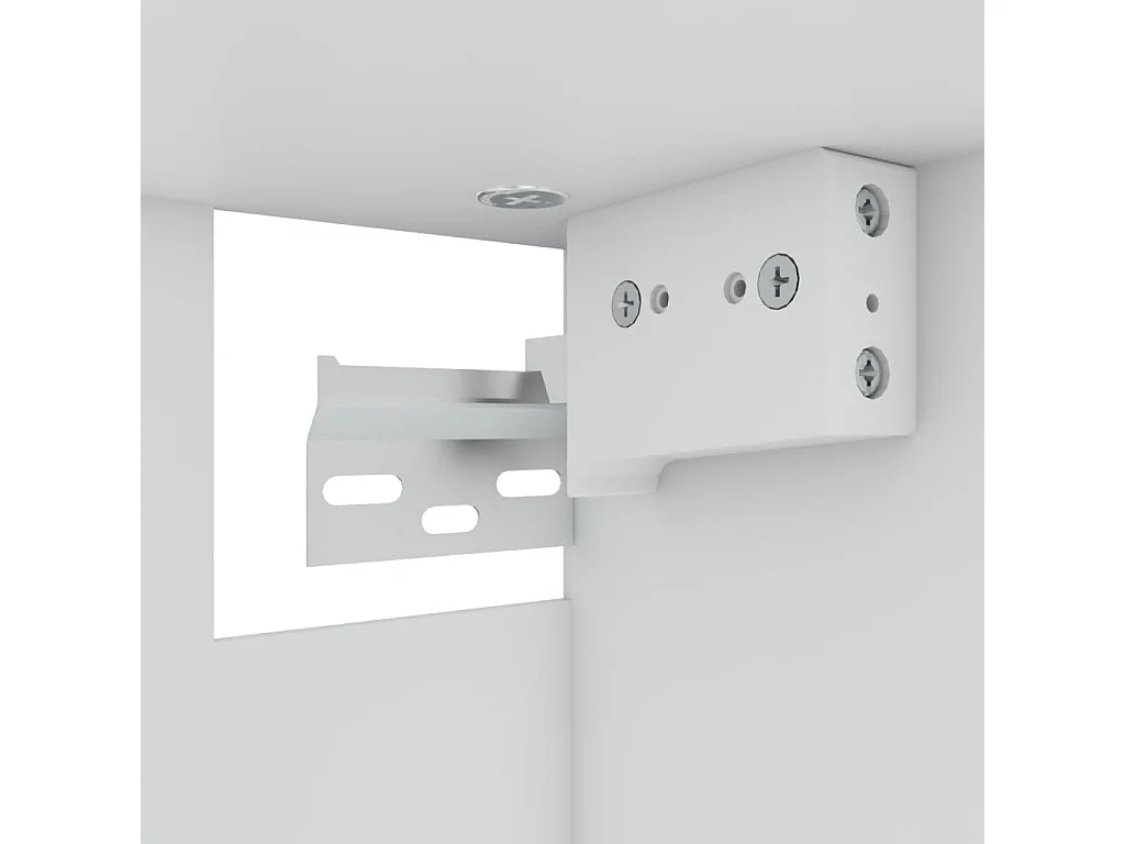 Armoire en verre suspendue Sonoma gris Bois d'ingénierie