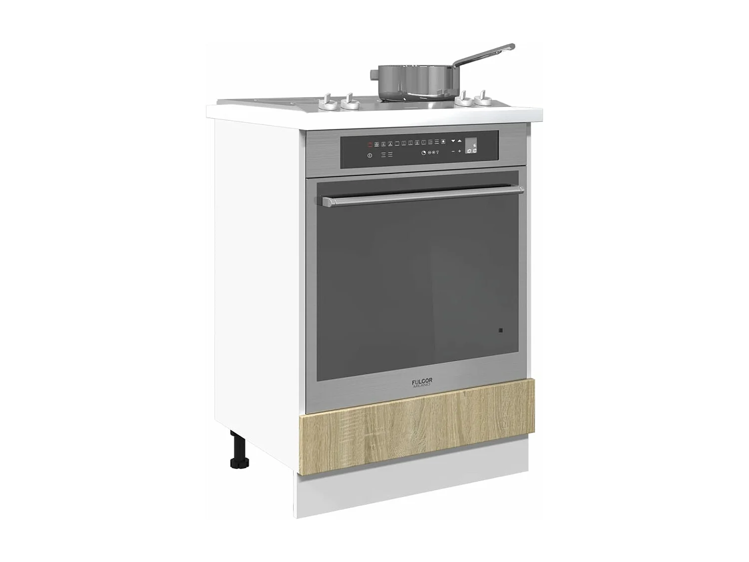 Mobile forno Rovere Sonoma 60x46x81,5 cm Truciolare