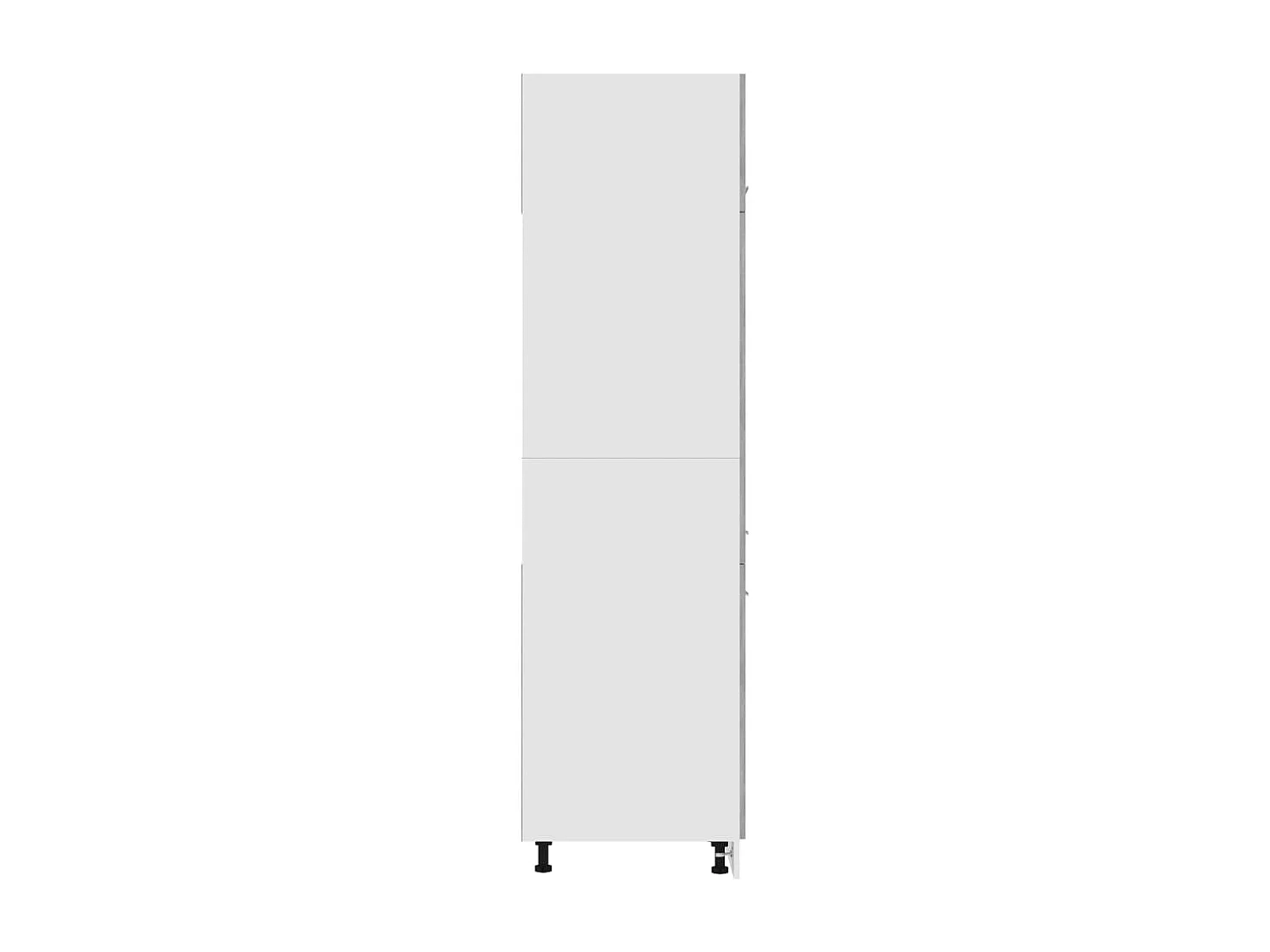 Armoire de réfrigérateur Gris béton 60x57x207cm Bois ingénierie