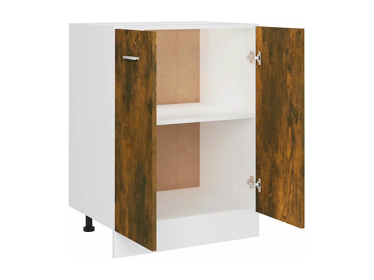 Armoire de plancher Chêne fumé 60x46x81,5 cm Bois d'ingénierie