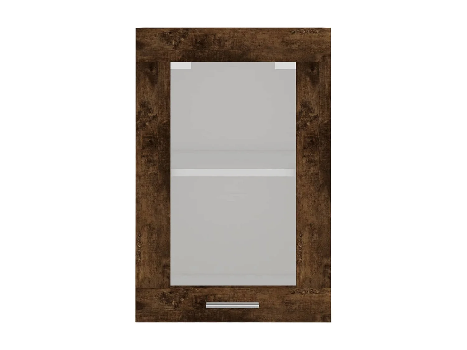 Armoire en verre suspendue Chêne fumé 40x31x60 cm