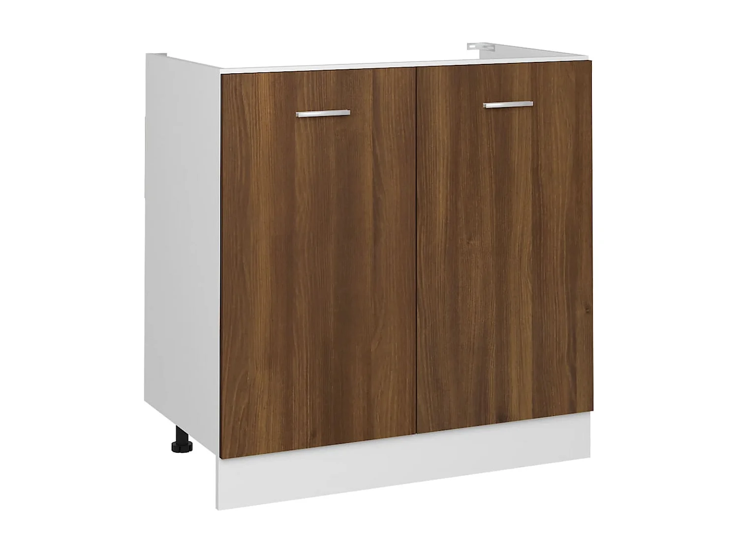 Armoire de plancher d'évier Chêne marron 80x46x81,5 cm