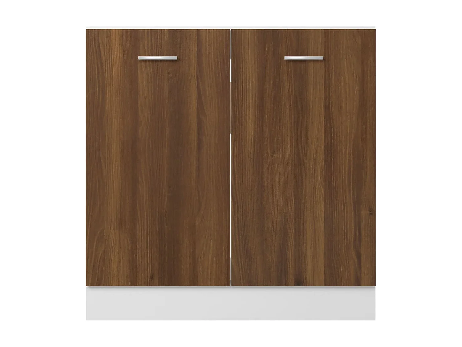 Armoire de plancher d'évier Chêne marron 80x46x81,5 cm