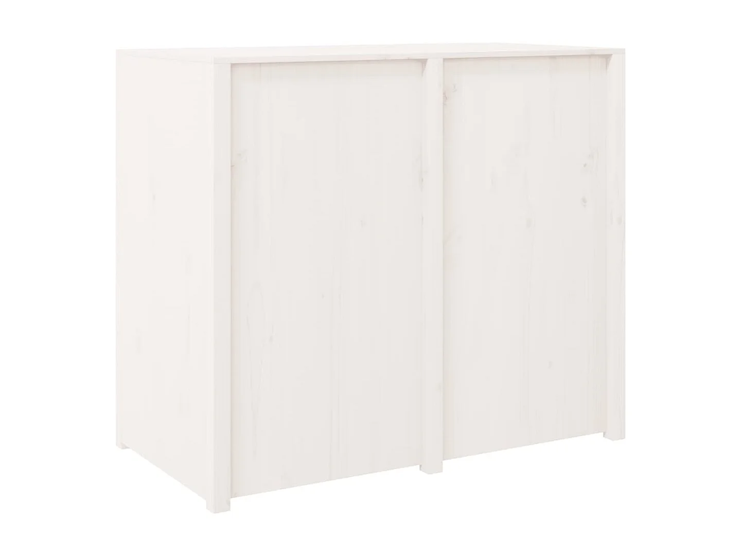 Armoire de cuisine d'extérieur blanc bois de pin massif