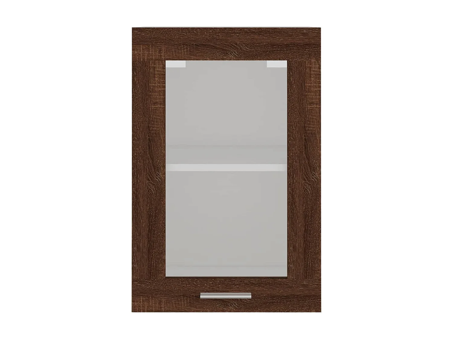 Armoire vitrée suspendue Chêne marron 40x31x60 cm