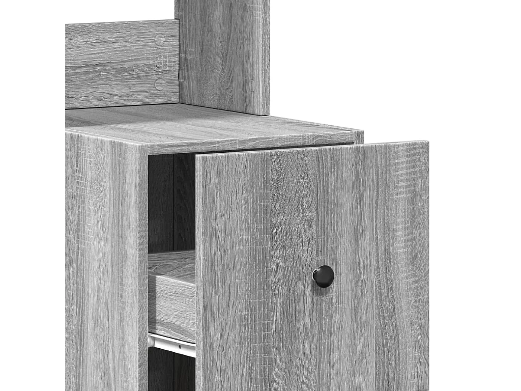 Mobile da cucina Sonoma grigio 35x50x180 cm in derivati del legno