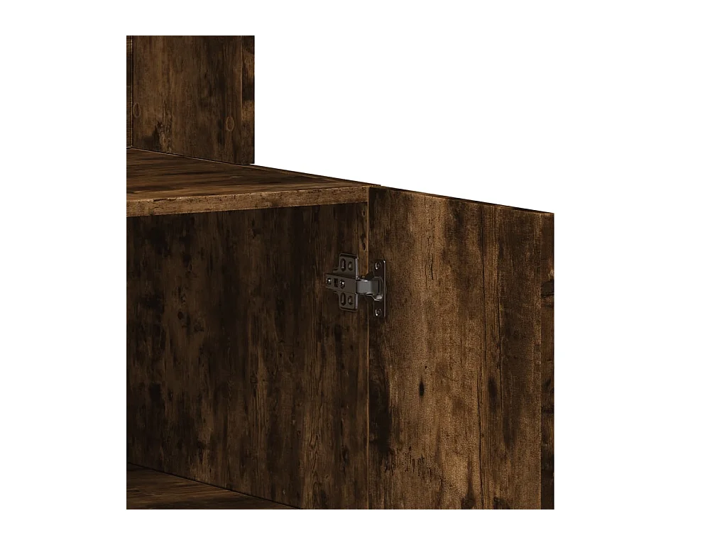 Armoire de cuisine chêne fumé 95x50x180 cm bois d'ingénierie