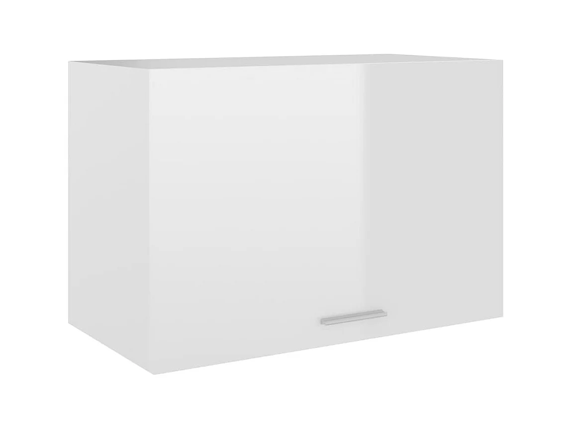 Armoire suspendue Blanc brillant 60x31x40 cm Bois d'ingénierie