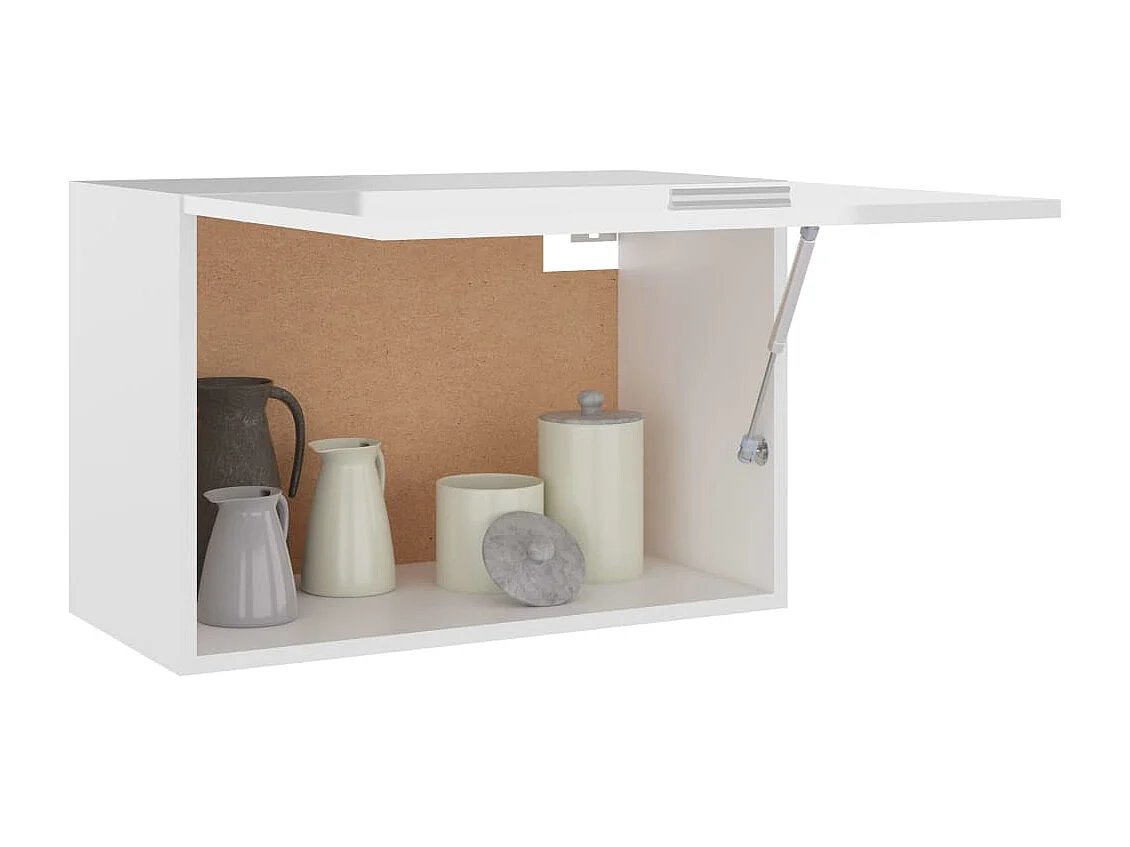 Armoire suspendue Blanc brillant 60x31x40 cm Bois d'ingénierie