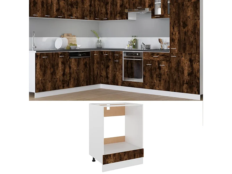Mobile forno Rovere affumicato 60x46x81,5 cm MDF
