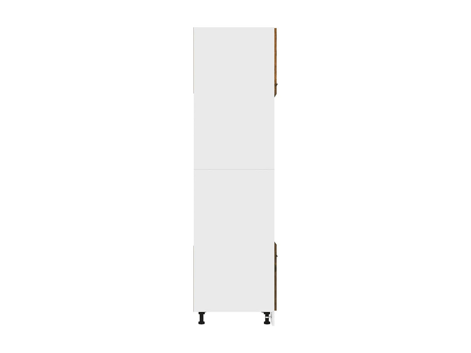 Armoire à micro-ondes Chêne fumé 60x57x207 cm Bois d'ingénierie