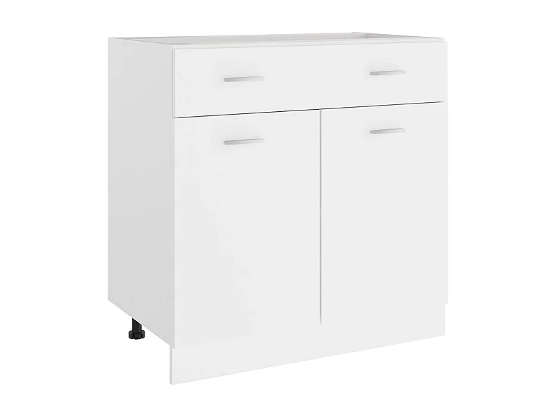 Mueble de suelo con cajón Blanco 80x46x81,5cm Madera contrachapada