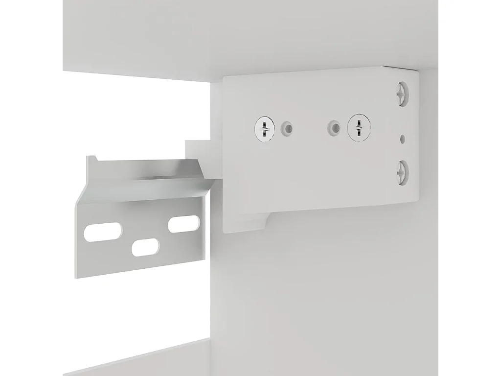 Armário de vidro suspenso Branco 40x31x60 cm Madeira trabalhada