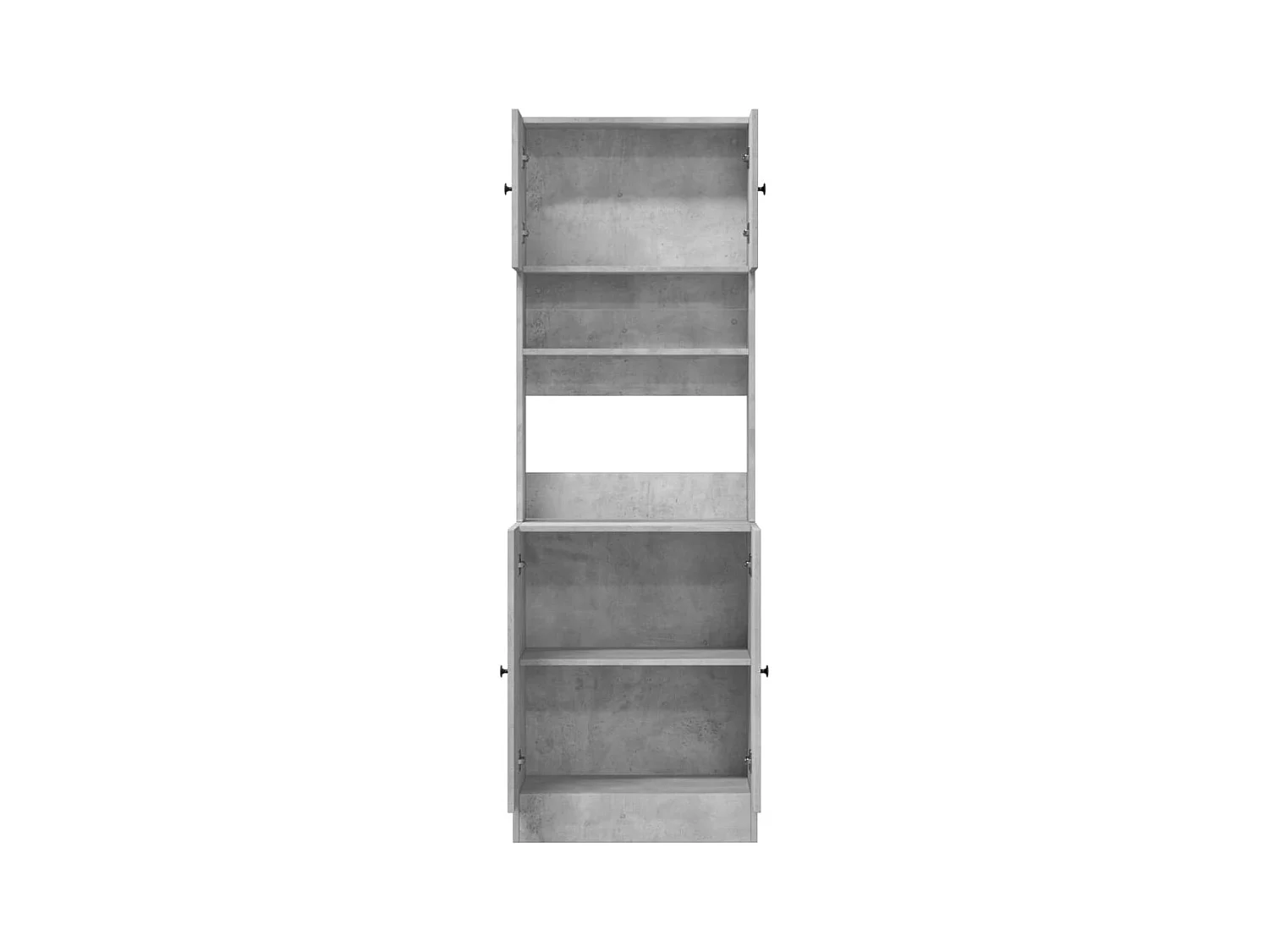 Mobile da cucina grigio cemento 60x50x180 cm in multistrato