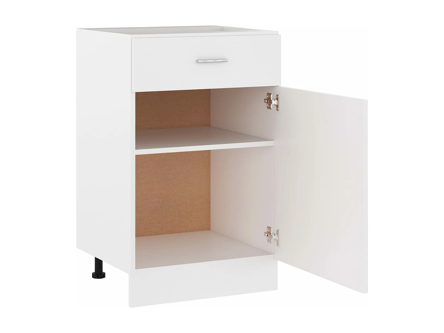 Armoire de plancher à tiroir Blanc 50x46x81,5cm Bois ingénierie