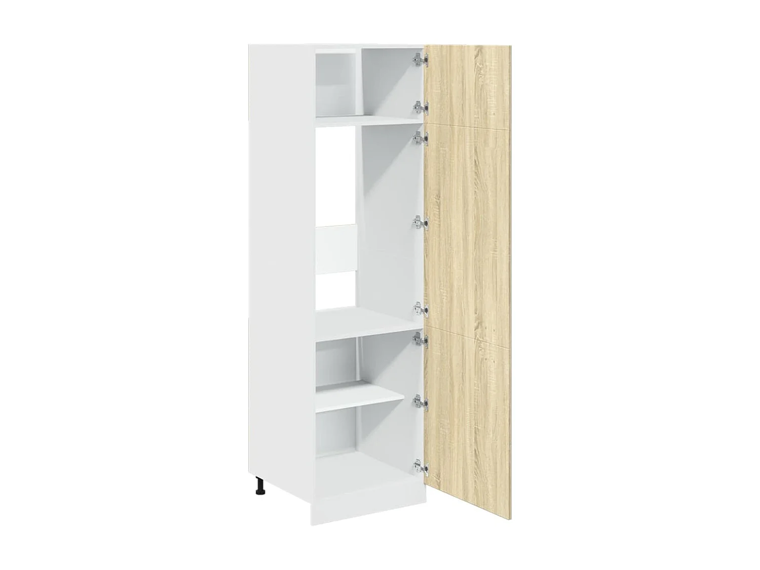 Armoire de réfrigérateur Chêne sonoma 60x57x207 cm Aggloméré