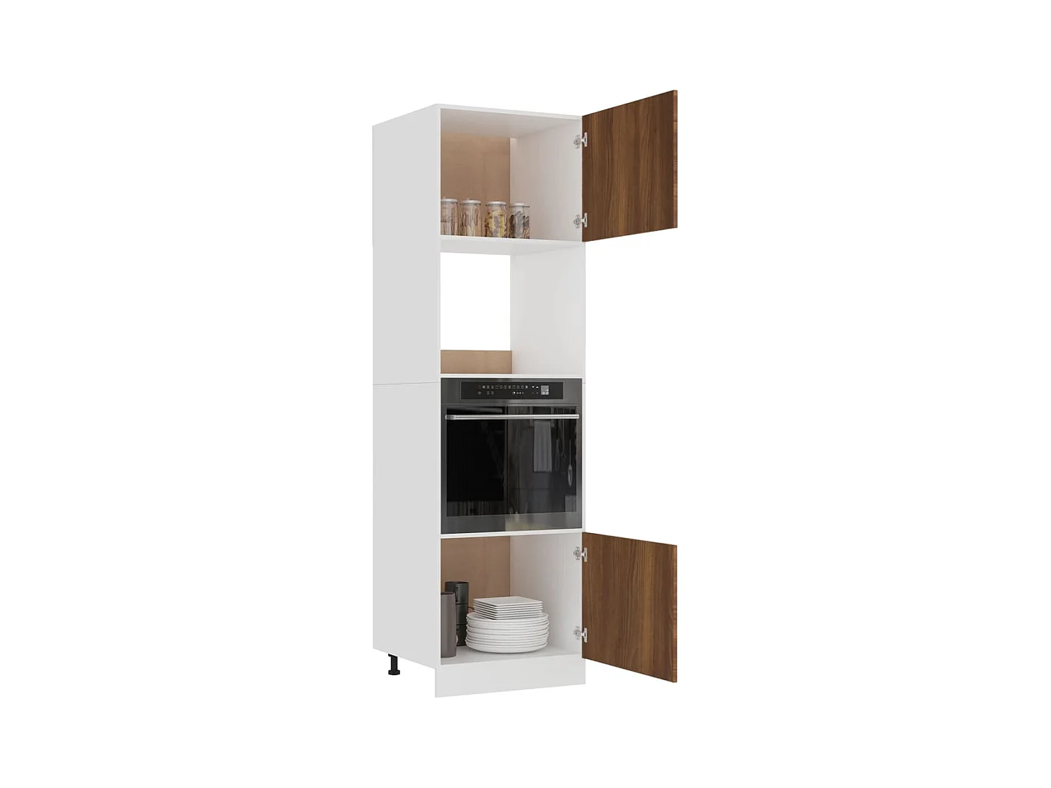 Magnetronkast Eiken bruin 60x57x207 cm