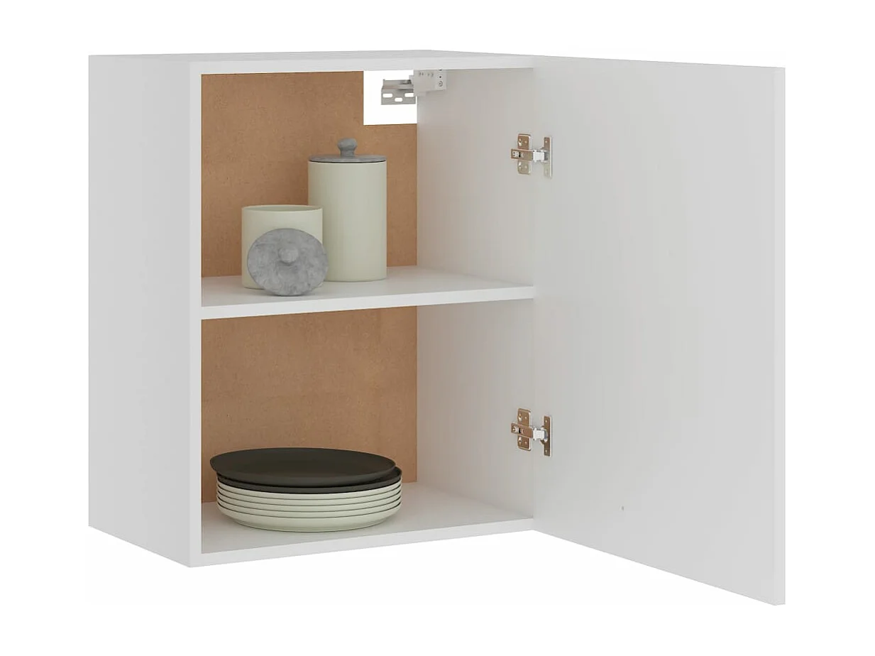Armoires suspendues 2 pcs Blanc 50x31x60 cm Bois d’ingénierie