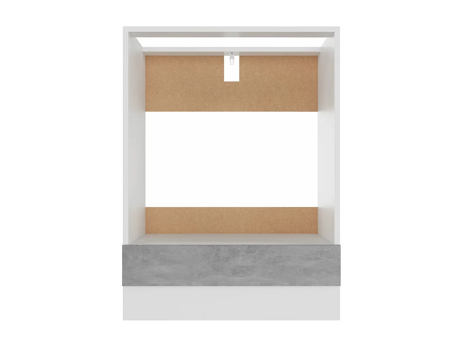 Armoire à four Gris béton 60x46x81,5 cm Bois d’ingénierie