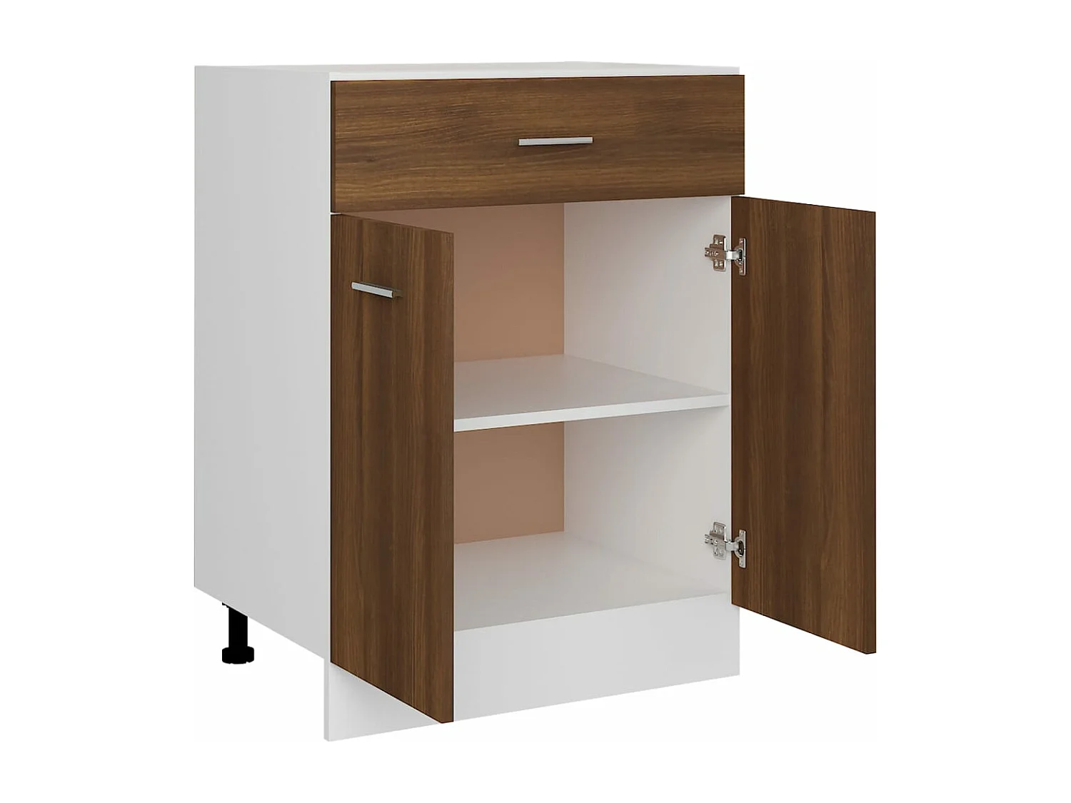 Armoire de plancher à tiroir Chêne marron 60x46x81,5 cm